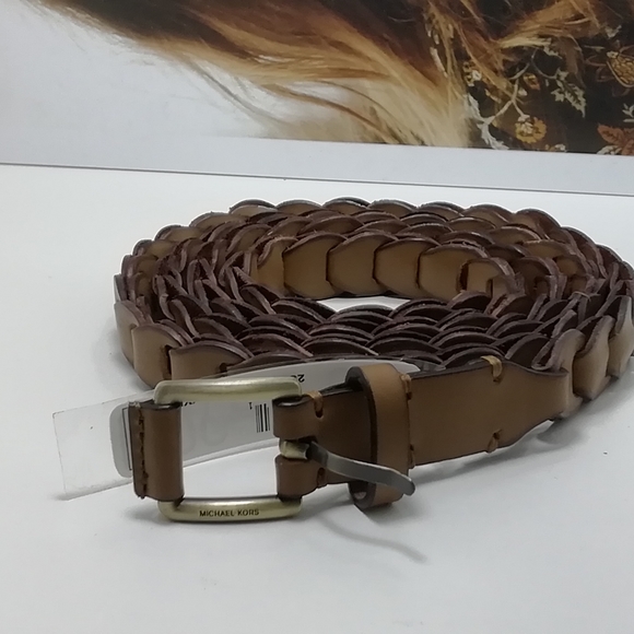 New Michael Kors Leather linked Belt size L-XL - Picture 4 of 6
